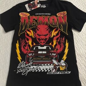Dodge x Reason Demon Black Graphic T-Shirt